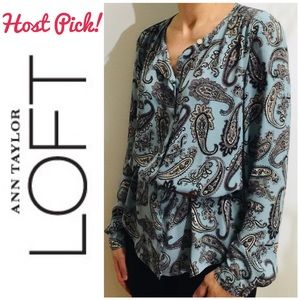 ✨Host Pick✨ LOFT Paisley Blouse, like new